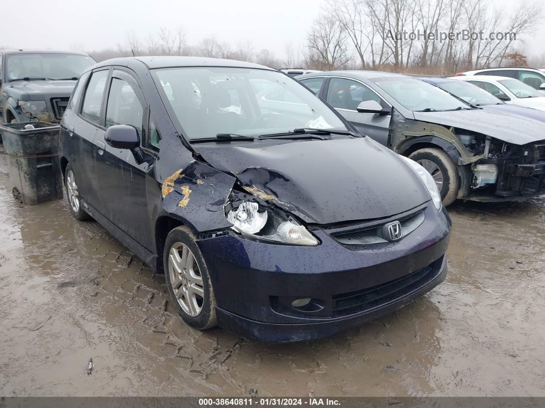 2008 Honda Fit Sport Gray vin: JHMGD38638S030332