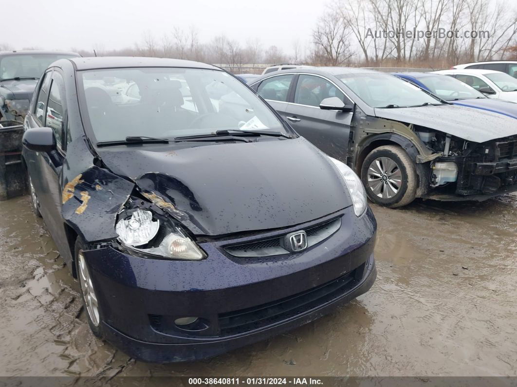 2008 Honda Fit Sport Gray vin: JHMGD38638S030332