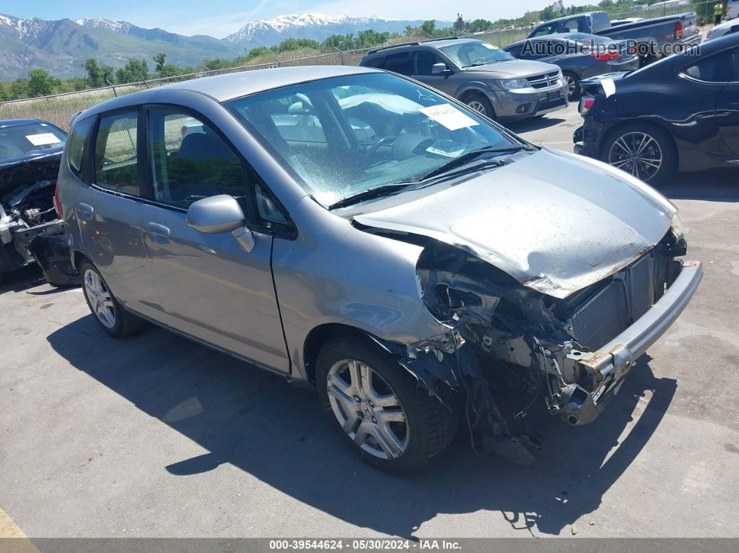 2008 Honda Fit Sport Gray vin: JHMGD38638S040004