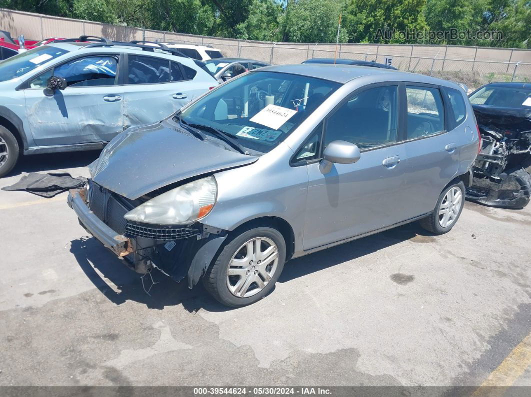 2008 Honda Fit Sport Gray vin: JHMGD38638S040004