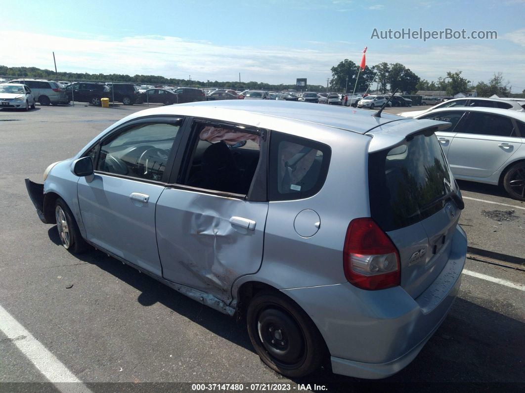 2008 Honda Fit Sport Blue vin: JHMGD38638S040908