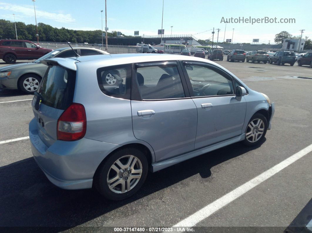 2008 Honda Fit Sport Blue vin: JHMGD38638S040908