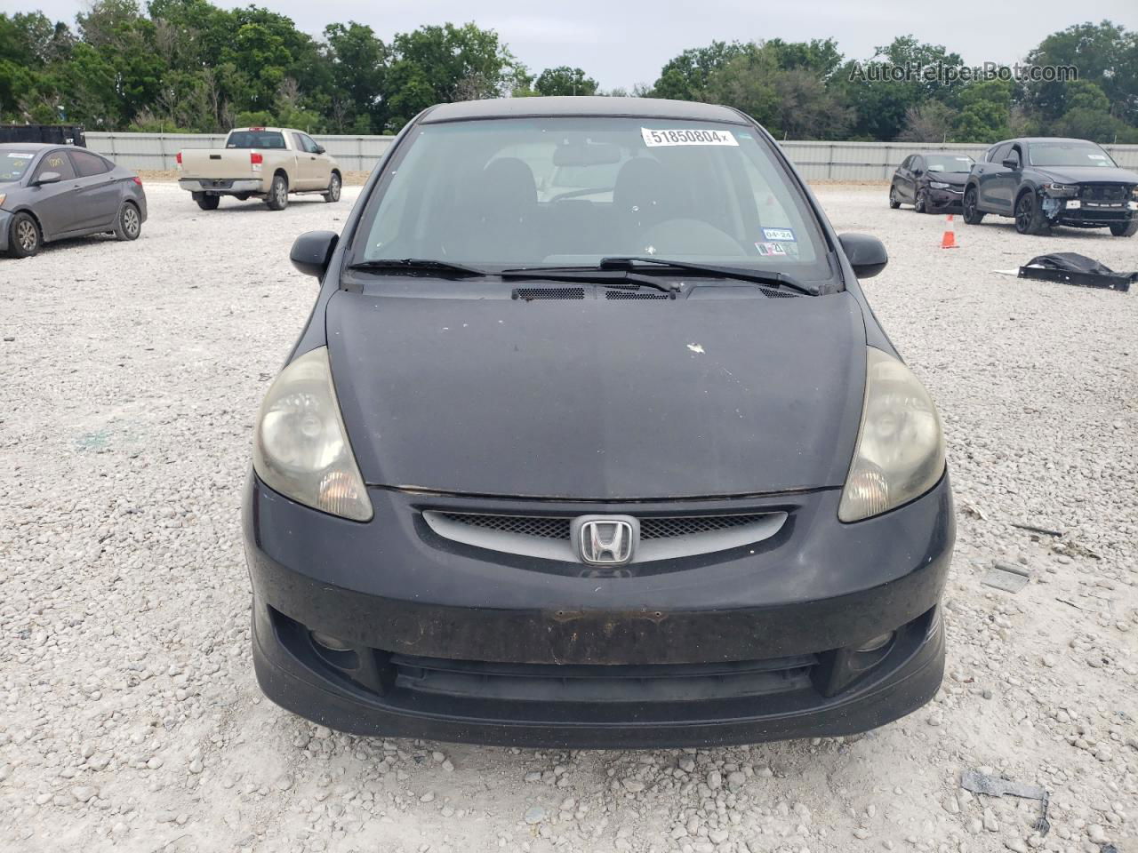 2008 Honda Fit Sport Black vin: JHMGD38638S054646