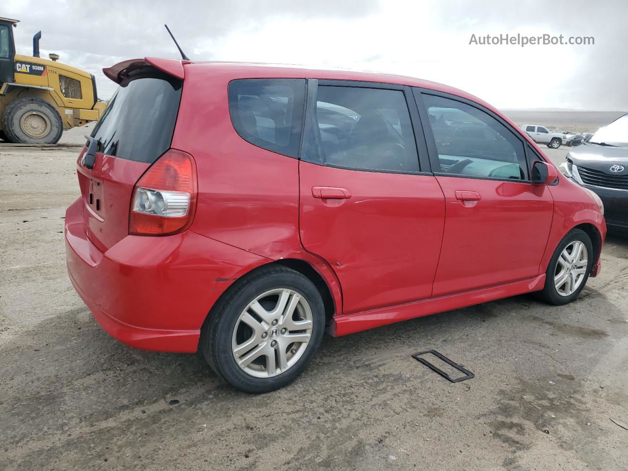 2008 Honda Fit Sport Red vin: JHMGD38638S056381