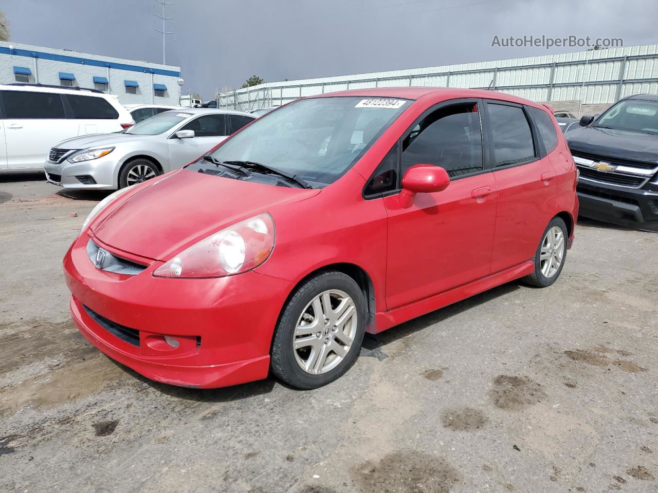 2008 Honda Fit Sport Красный vin: JHMGD38638S056381