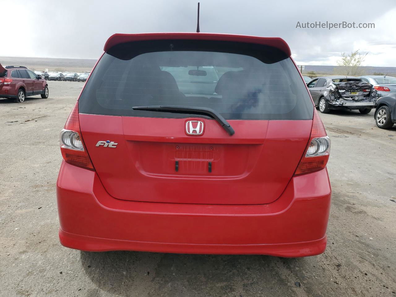 2008 Honda Fit Sport Red vin: JHMGD38638S056381