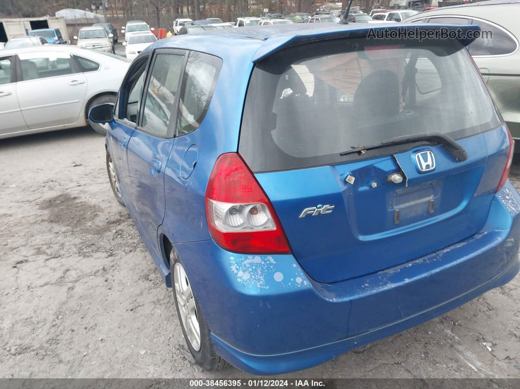 2008 Honda Fit Sport Blue vin: JHMGD38638S065226