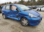 2008 Honda Fit Sport Blue vin: JHMGD38648S027696