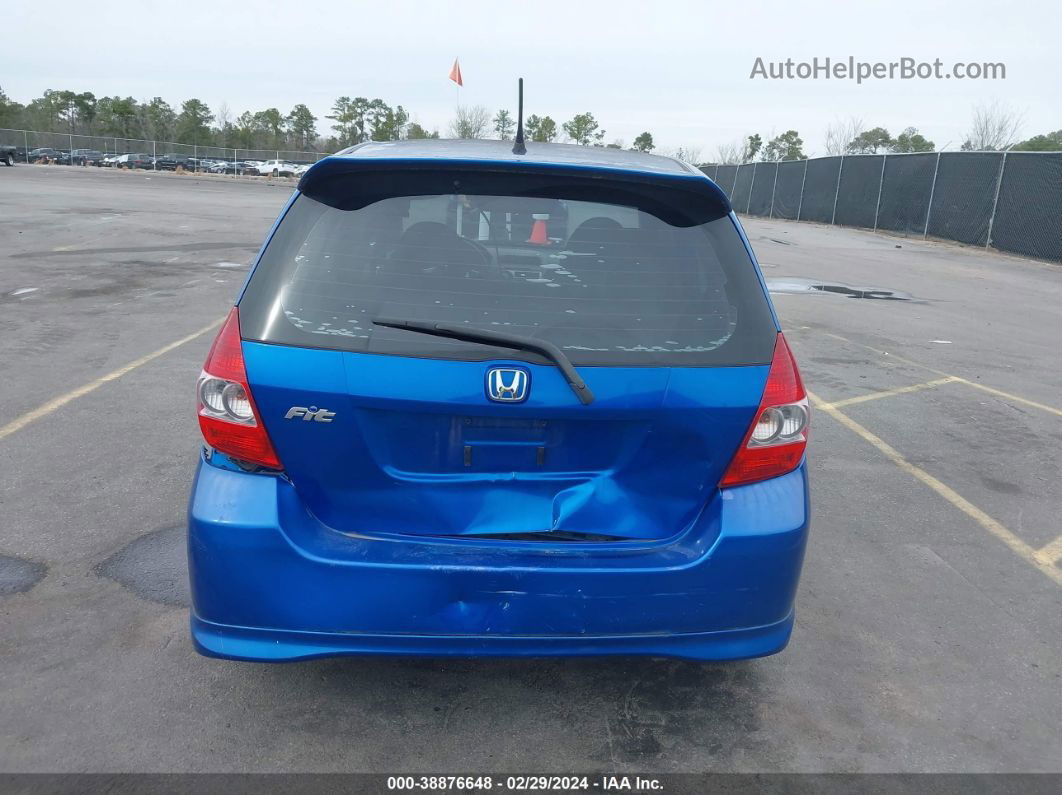 2008 Honda Fit Sport Blue vin: JHMGD38648S042103