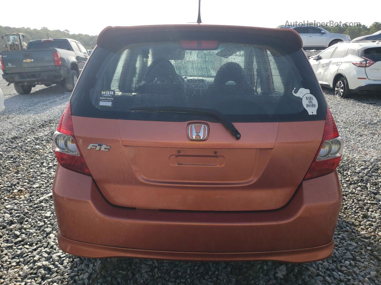 2008 Honda Fit Sport Оранжевый vin: JHMGD38648S074159