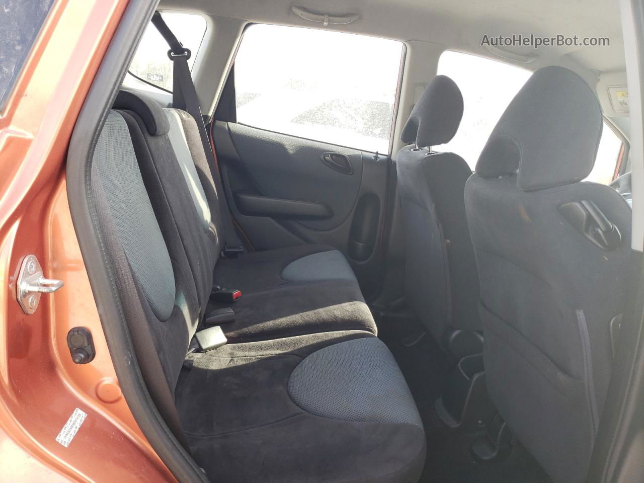 2008 Honda Fit Sport Orange vin: JHMGD38648S074159