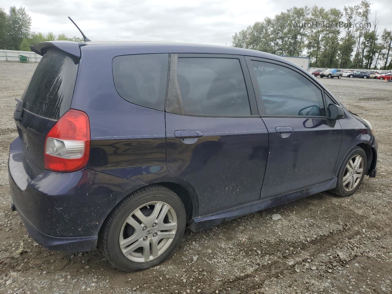 2008 Honda Fit Sport Purple vin: JHMGD38658S015041