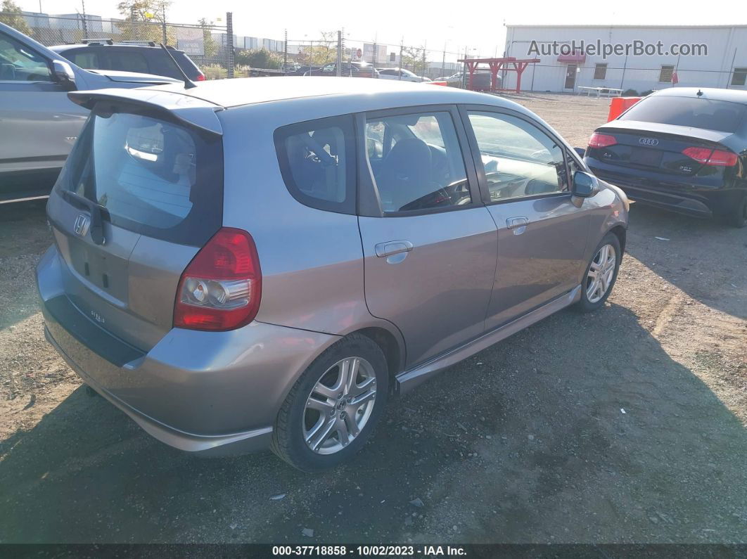 2008 Honda Fit Sport Silver vin: JHMGD38658S028176