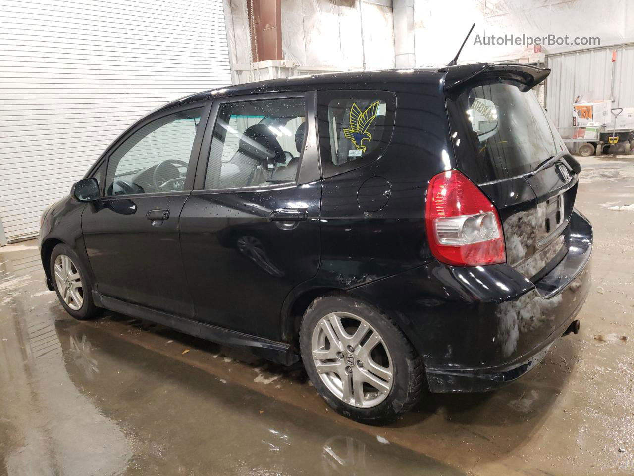 2008 Honda Fit Sport Black vin: JHMGD38658S066281