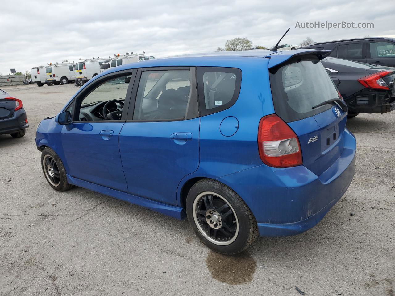 2008 Honda Fit Sport Blue vin: JHMGD38668S009426