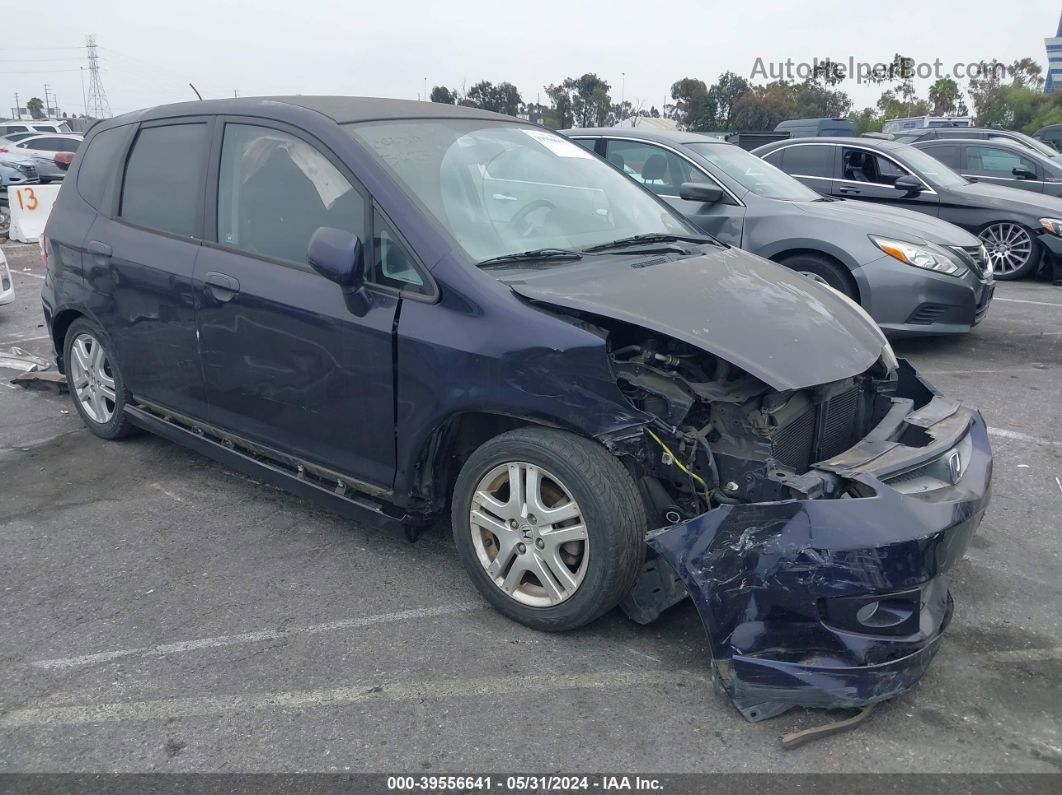 2008 Honda Fit Sport Purple vin: JHMGD38668S015162