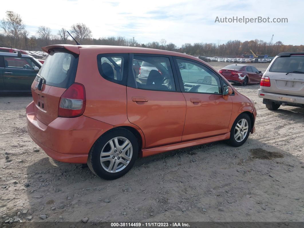 2008 Honda Fit Sport Orange vin: JHMGD38668S015467