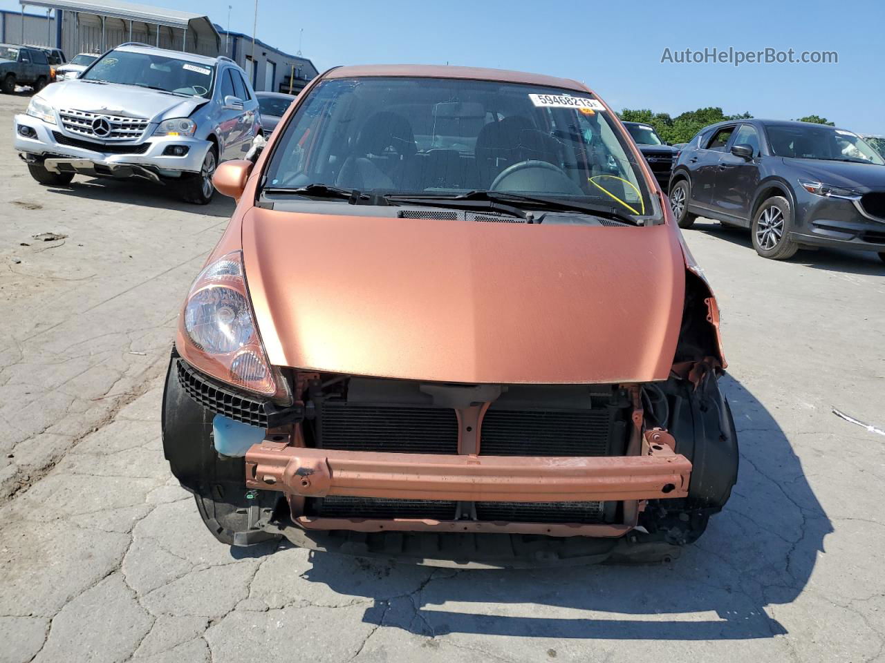 2008 Honda Fit Sport Оранжевый vin: JHMGD38668S040370