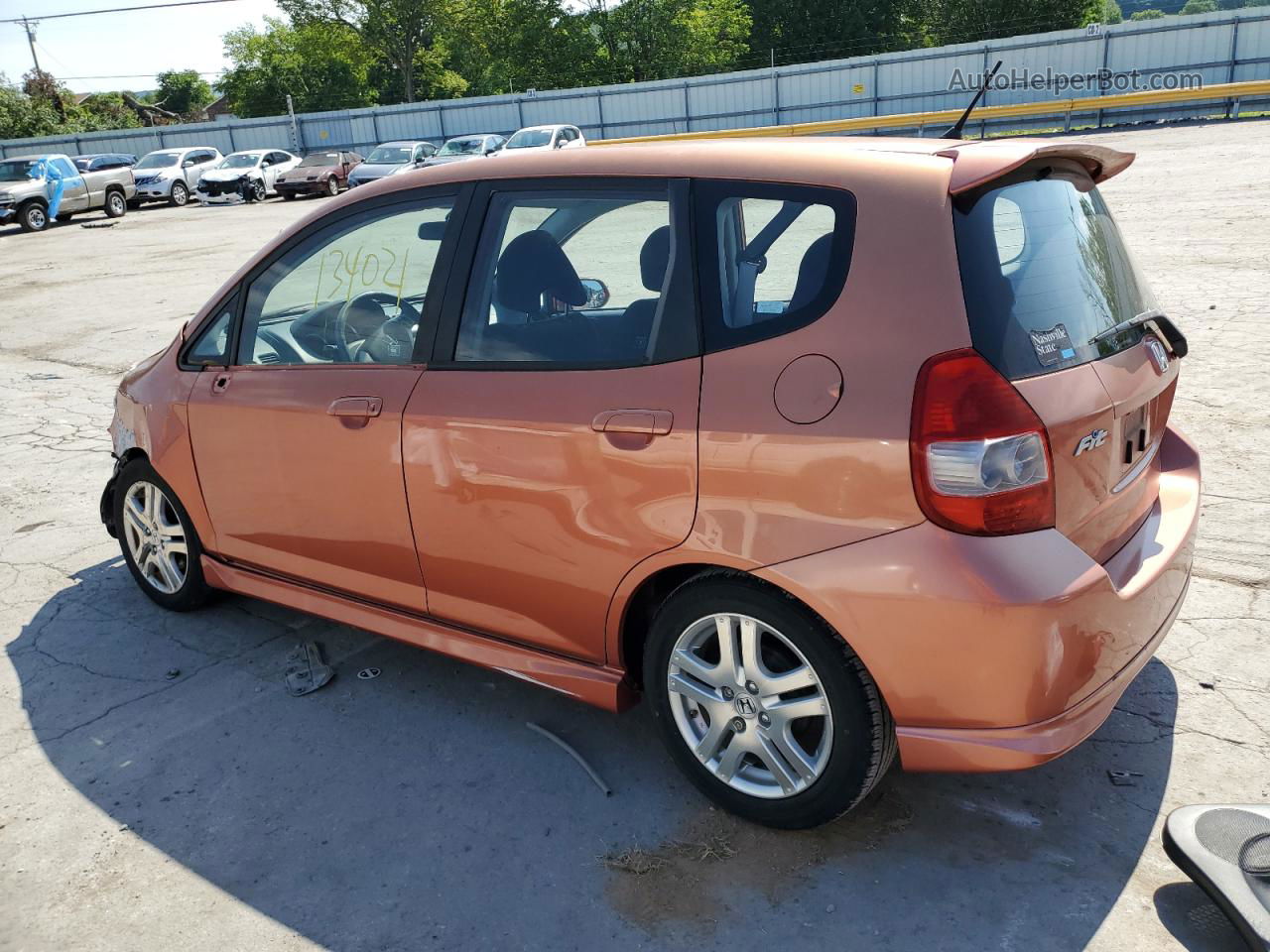 2008 Honda Fit Sport Orange vin: JHMGD38668S040370