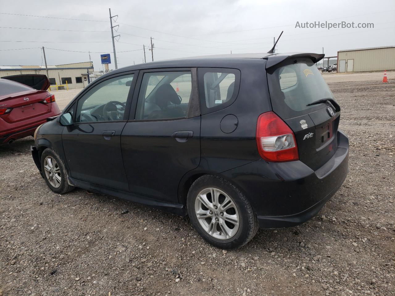 2008 Honda Fit Sport Black vin: JHMGD38668S049473