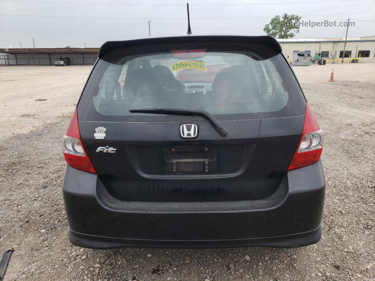 2008 Honda Fit Sport Black vin: JHMGD38668S049473