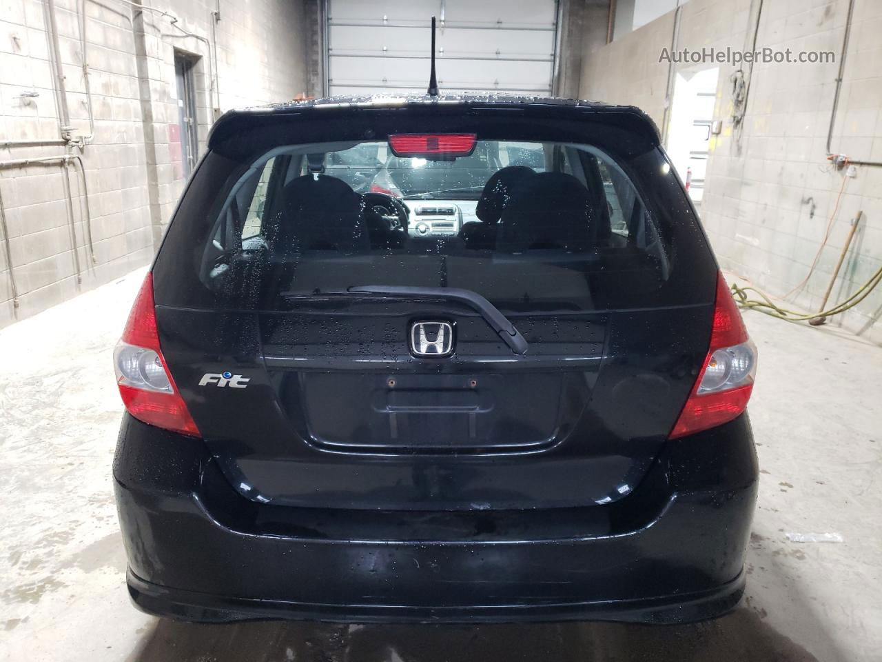 2008 Honda Fit Sport Black vin: JHMGD38668S066354