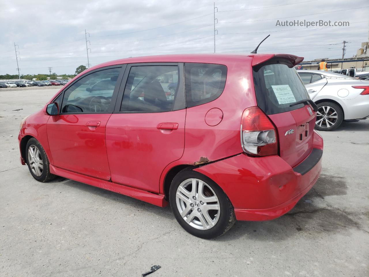 2008 Honda Fit Sport Red vin: JHMGD38668S067357