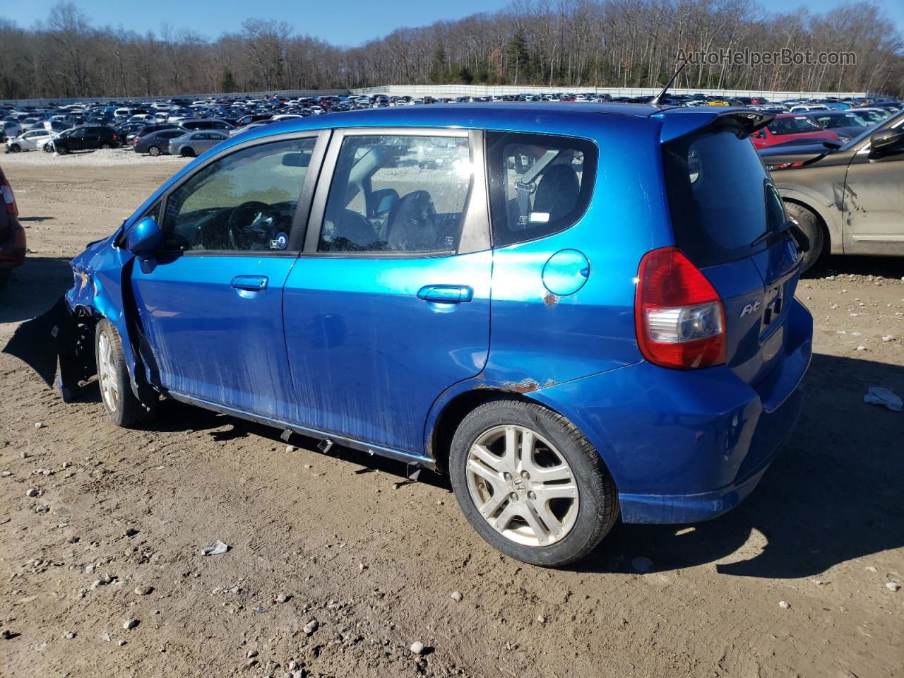 2008 Honda Fit Sport Blue vin: JHMGD38678S015848