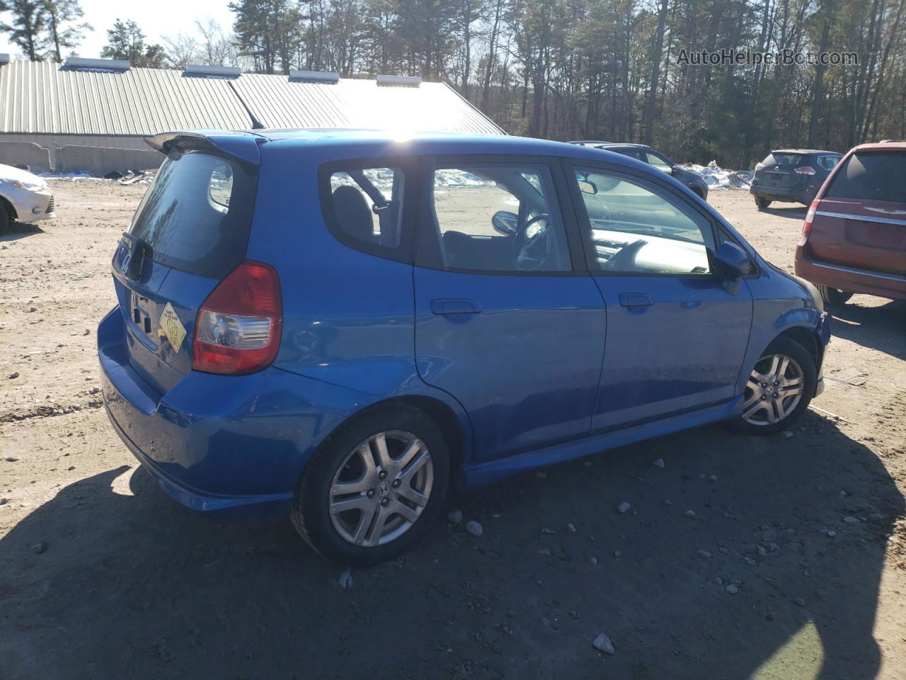 2008 Honda Fit Sport Blue vin: JHMGD38678S015848