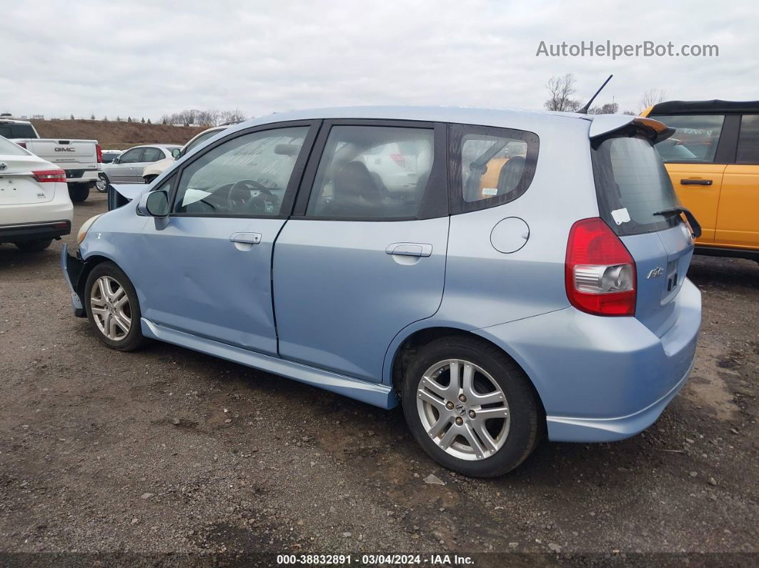 2008 Honda Fit Sport Blue vin: JHMGD38678S031354