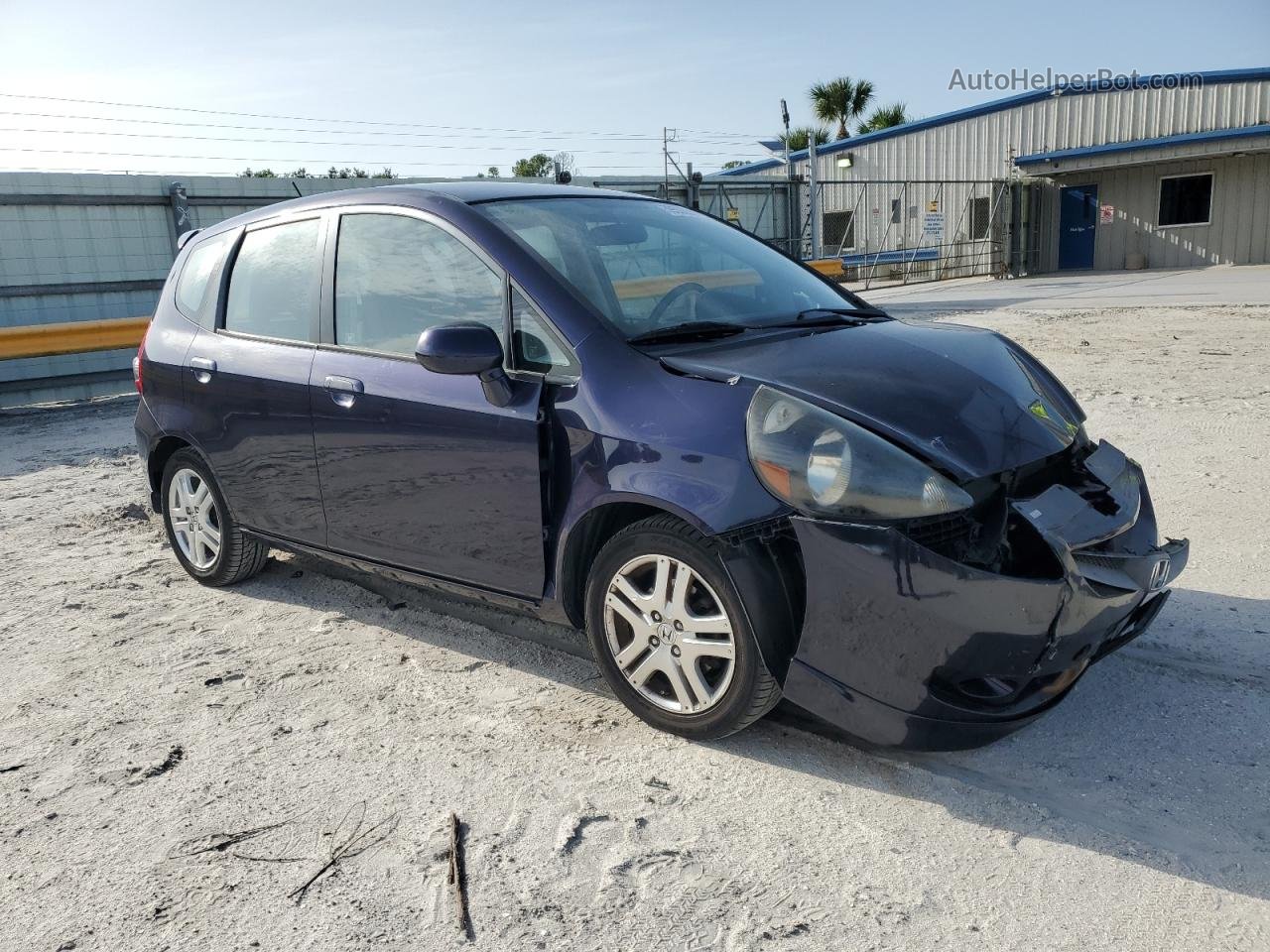 2008 Honda Fit Sport Blue vin: JHMGD38678S038336