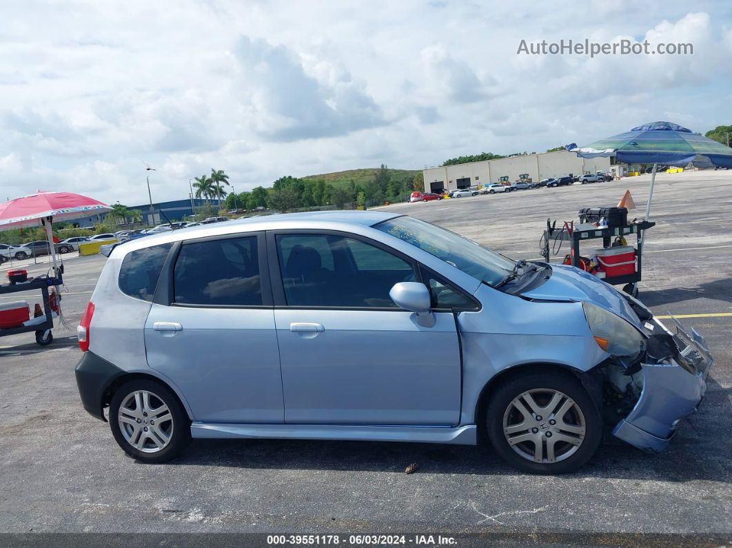 2008 Honda Fit Sport Blue vin: JHMGD38678S044153