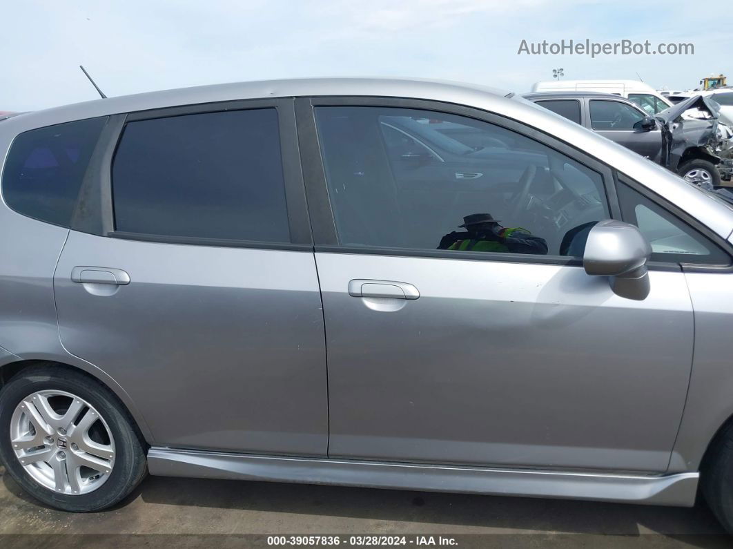 2008 Honda Fit Sport Silver vin: JHMGD38678S044556