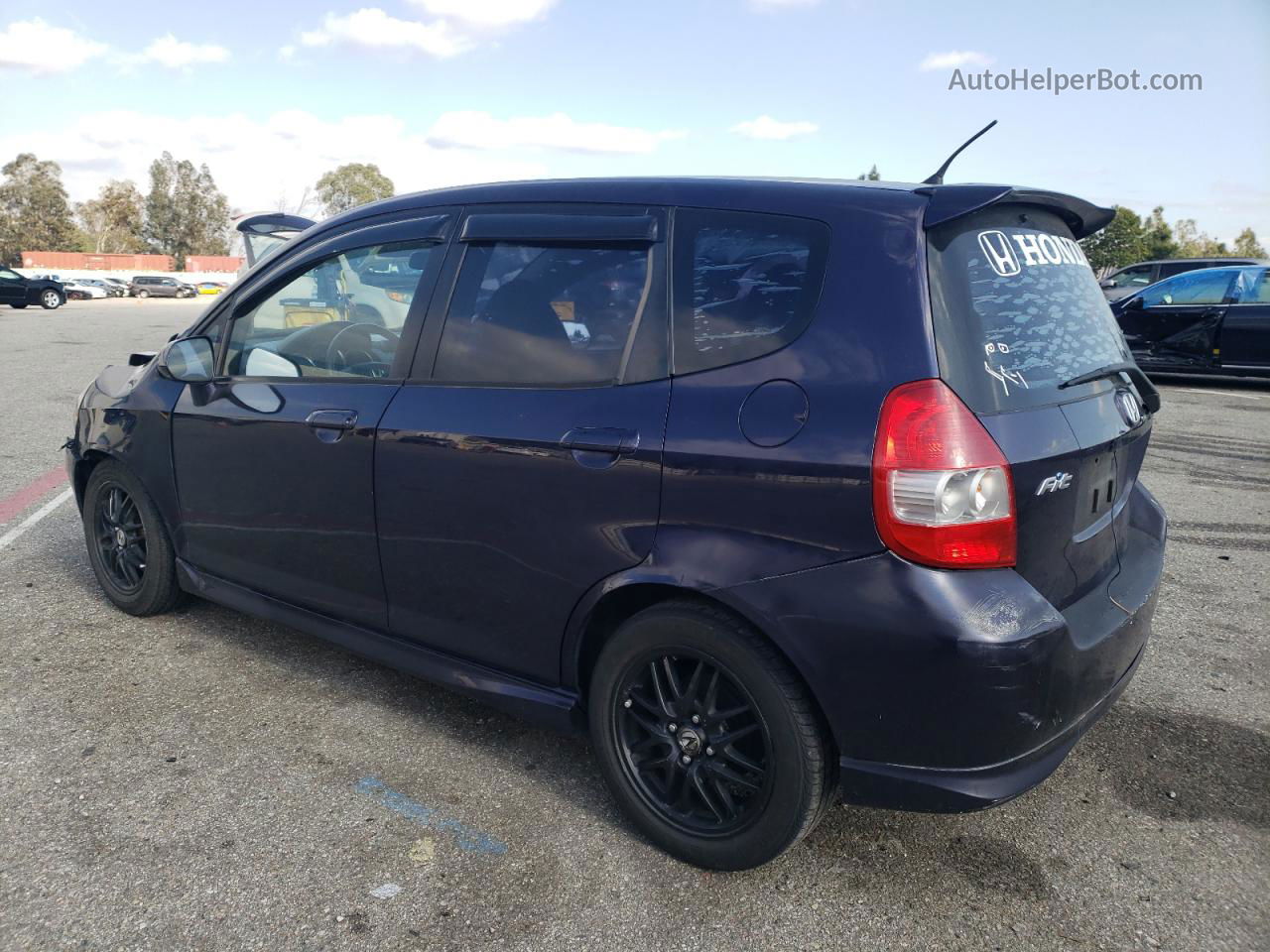 2008 Honda Fit Sport Purple vin: JHMGD38678S064449