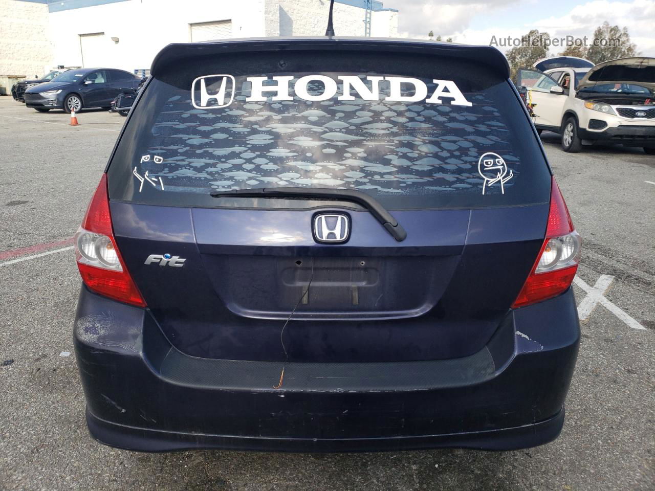 2008 Honda Fit Sport Фиолетовый vin: JHMGD38678S064449