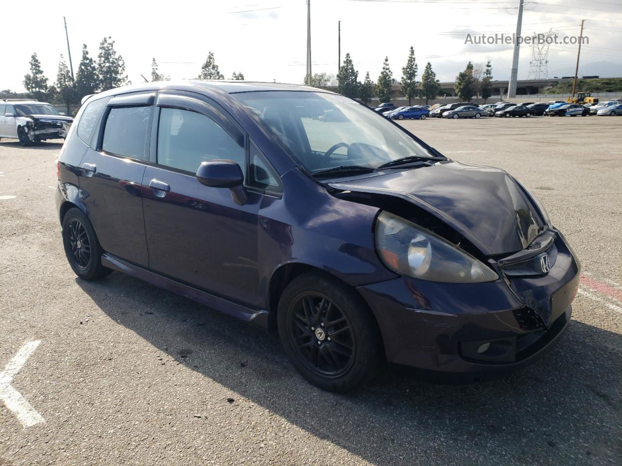 2008 Honda Fit Sport Фиолетовый vin: JHMGD38678S064449