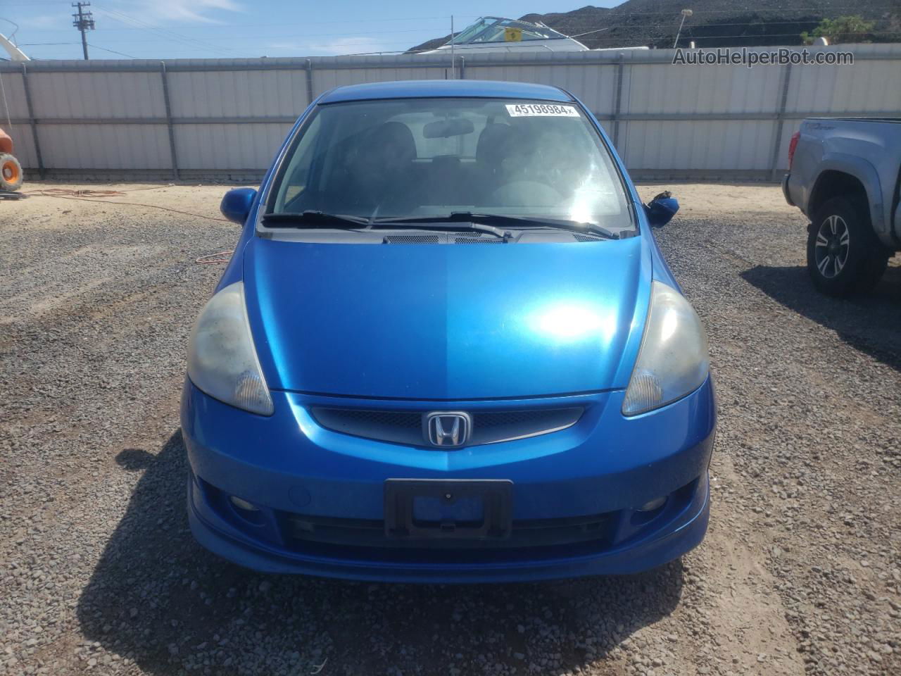 2008 Honda Fit Sport Blue vin: JHMGD38688S015938