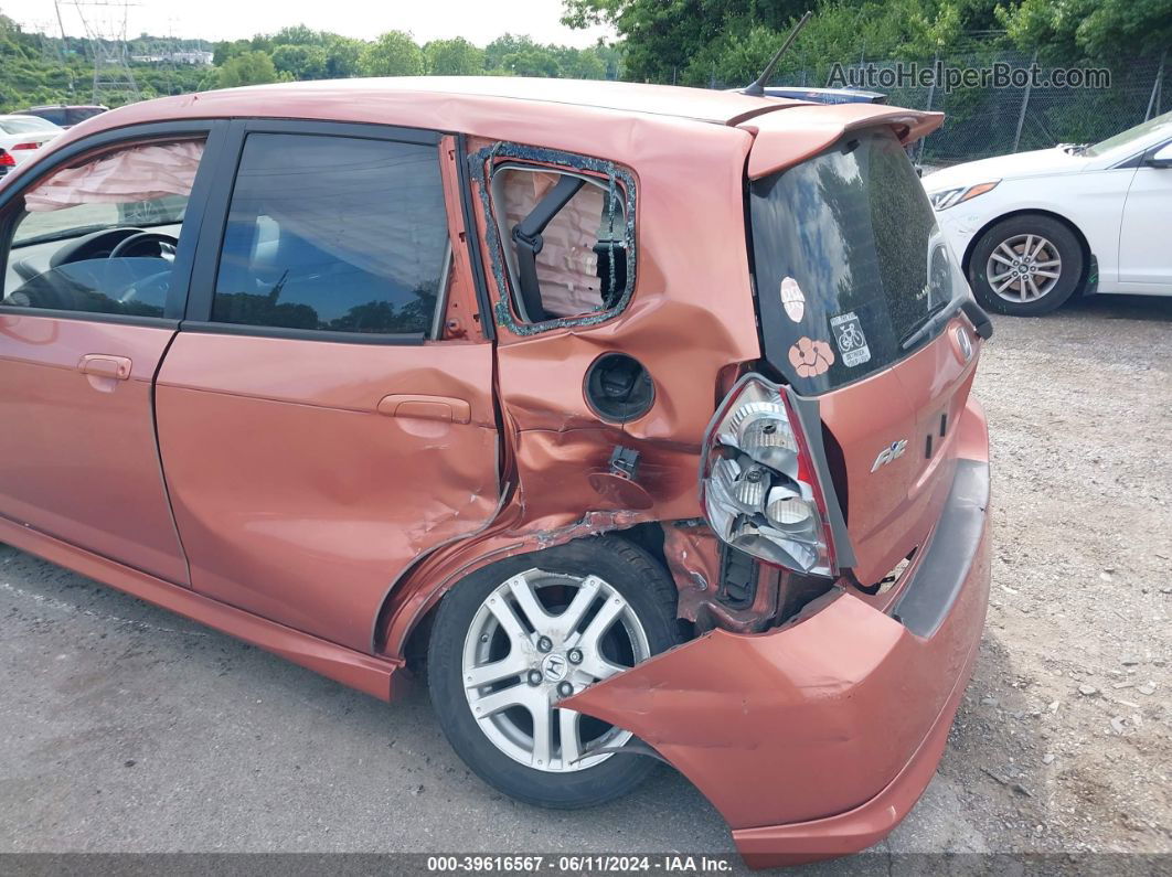 2008 Honda Fit Sport Orange vin: JHMGD38688S024820