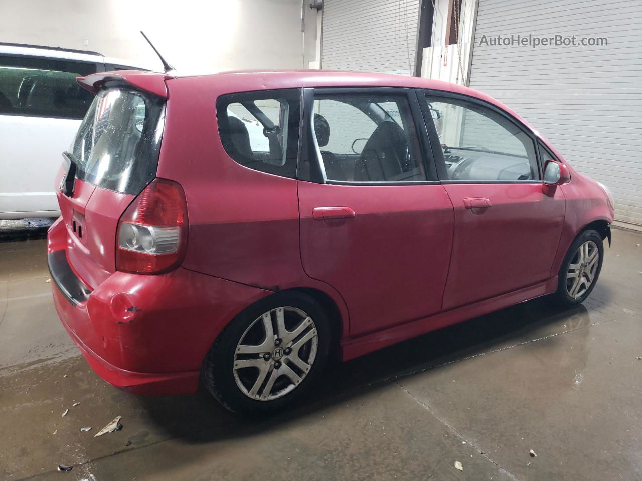 2008 Honda Fit Sport Red vin: JHMGD38688S040239