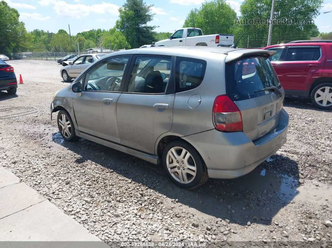 2008 Honda Fit Sport Silver vin: JHMGD38698S053016