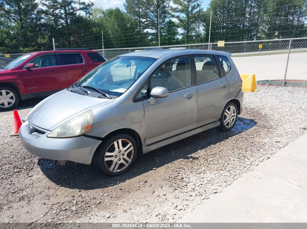 2008 Honda Fit Sport Silver vin: JHMGD38698S053016