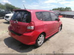 2008 Honda Fit Sport Red vin: JHMGD386X8S004536