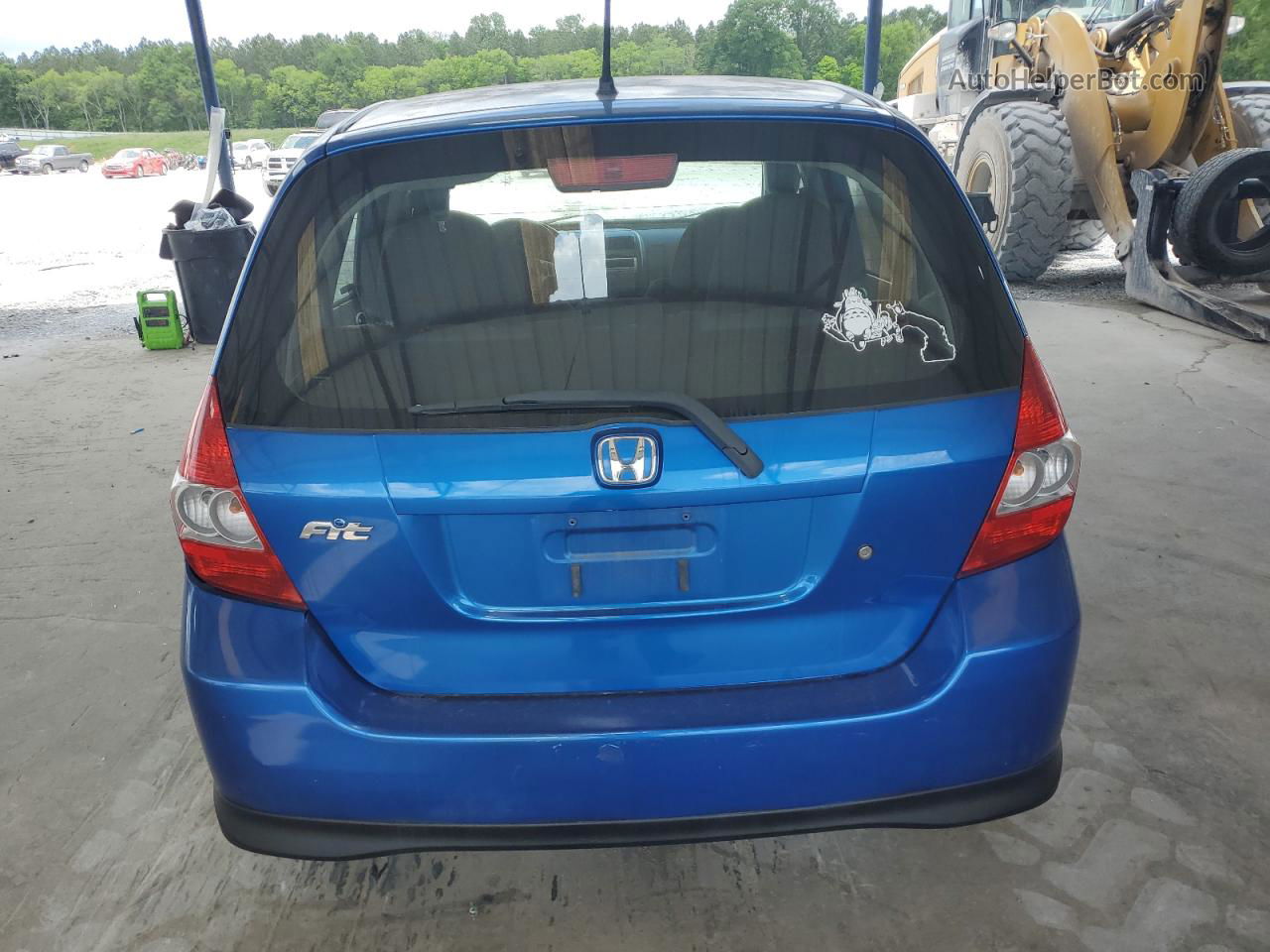 2008 Honda Fit Sport Blue vin: JHMGD386X8S013527