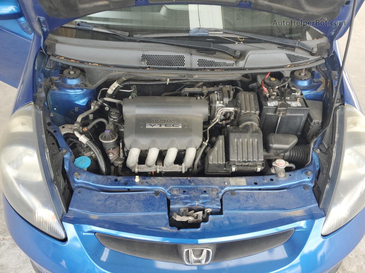 2008 Honda Fit Sport Синий vin: JHMGD386X8S013527