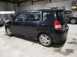 2008 Honda Fit Sport Black vin: JHMGD386X8S013916