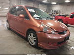 2008 Honda Fit Sport Orange vin: JHMGD386X8S024785