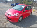 2008 Honda Fit Sport Red vin: JHMGD386X8S035107