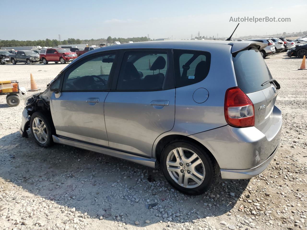 2008 Honda Fit Sport Gray vin: JHMGD386X8S038184