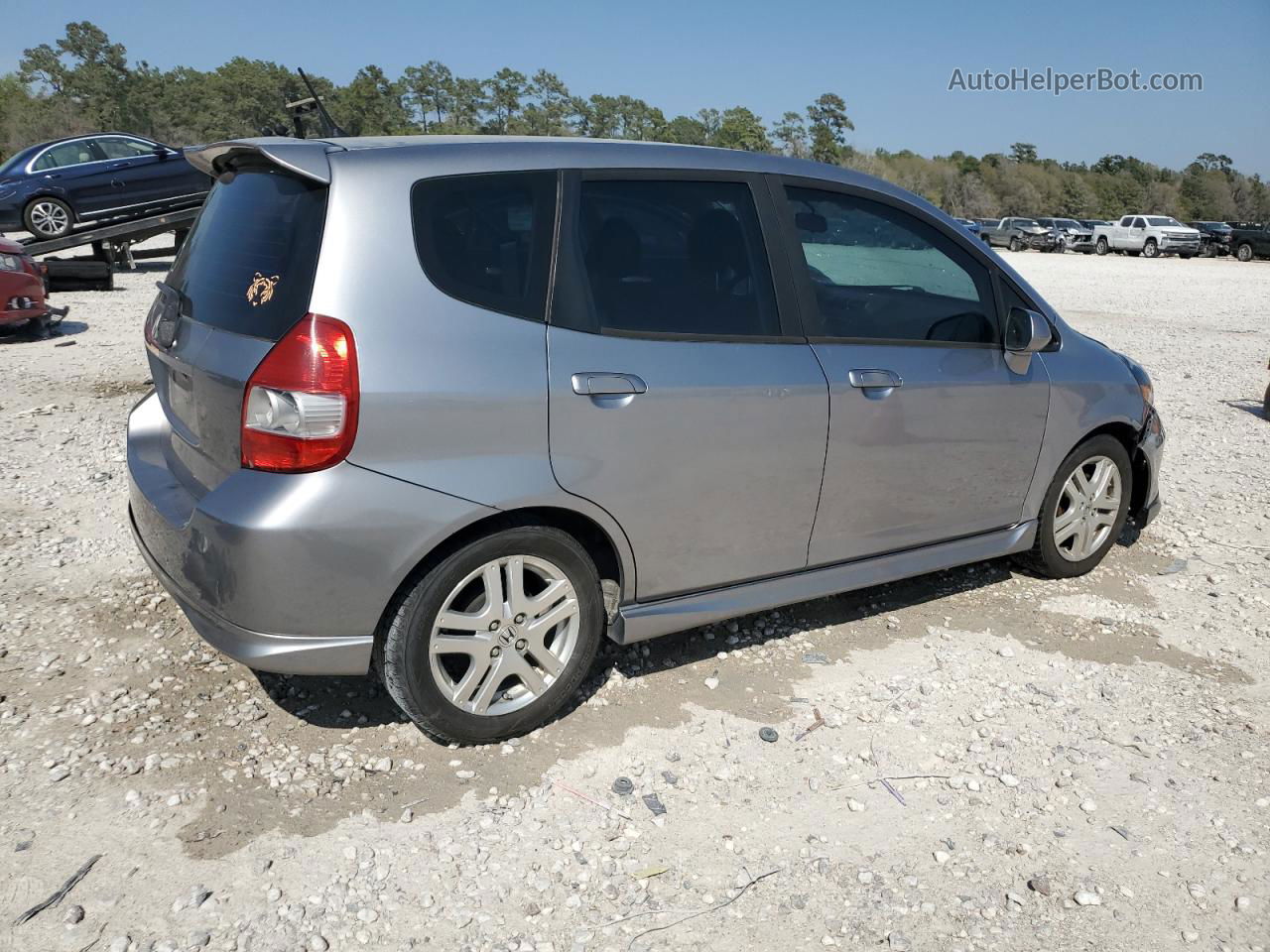 2008 Honda Fit Sport Gray vin: JHMGD386X8S038184