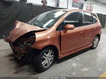 2008 Honda Fit Sport Orange vin: JHMGD386X8S053574